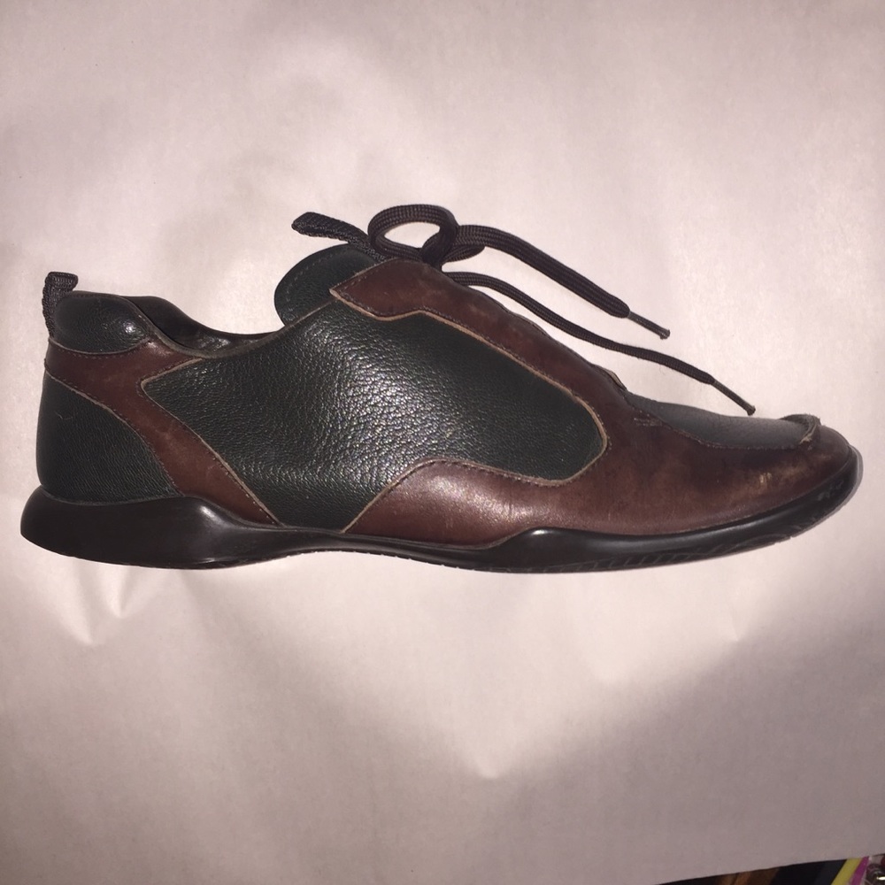 authentic PRADA size 8.5 men’s lace up leather - Picture 1 of 8